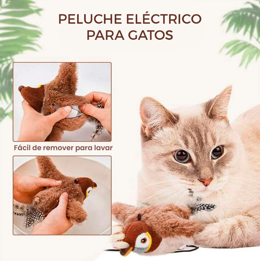 Q - Peluche Eléctrico para gatos aletea
