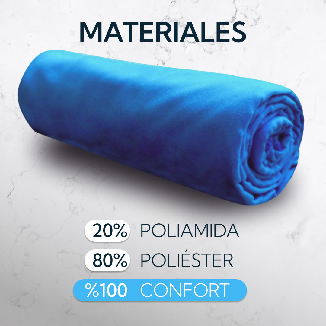 Toalla Microfibra XL Suede Azul