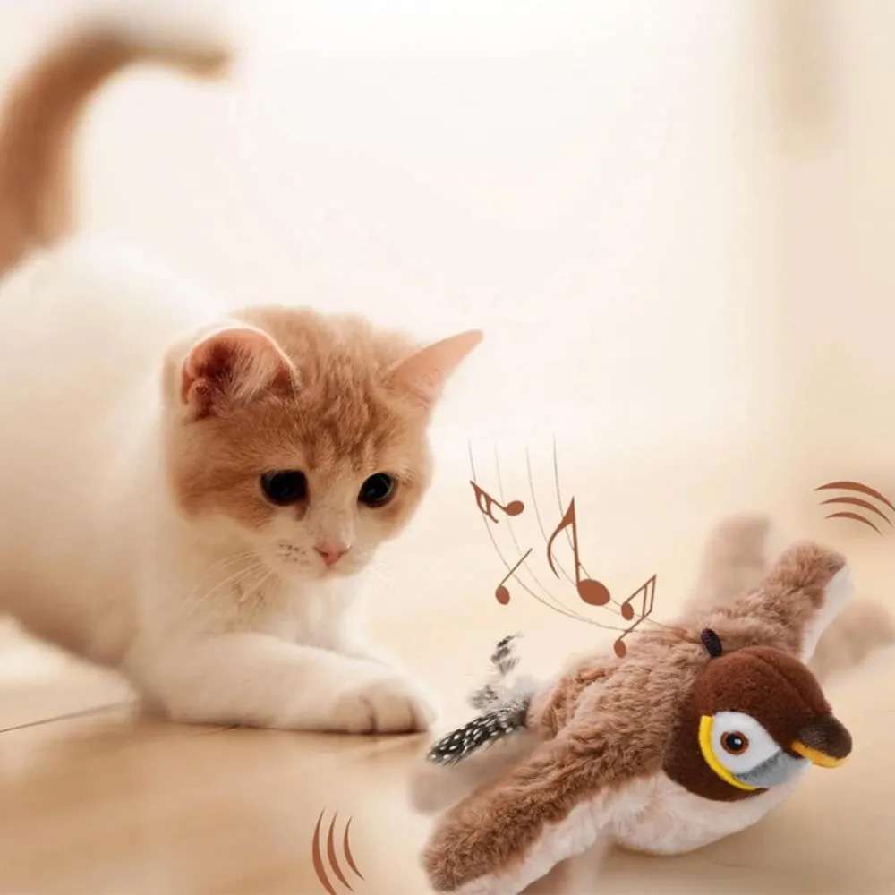 Q - Peluche Eléctrico para gatos aletea