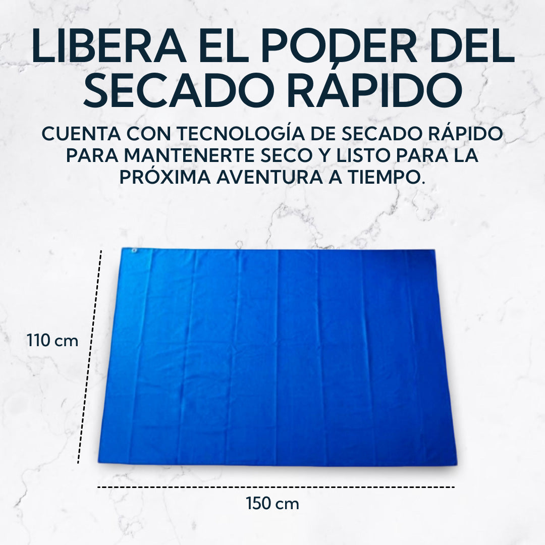 Toalla Microfibra XL Suede Azul